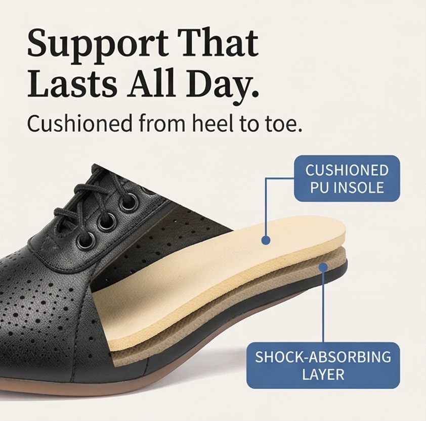Women's Block Heel Shoes | Breathable & All-Day Comfort