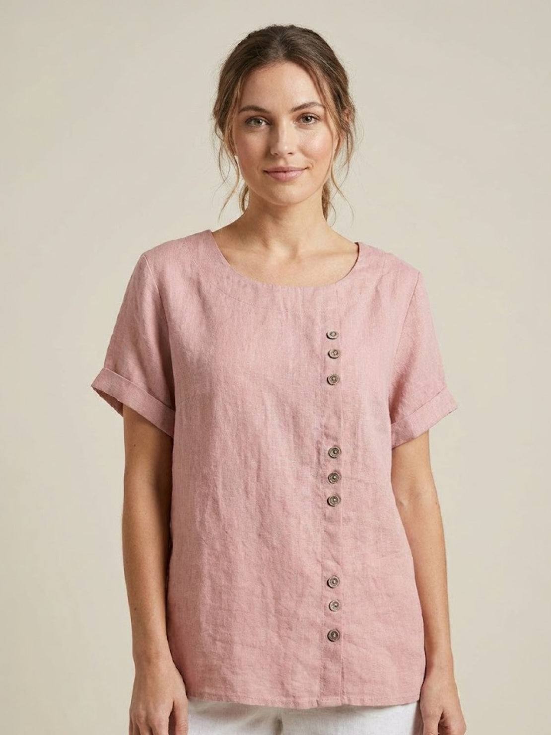Women's Blouse | Button Detail Relaxed Fit