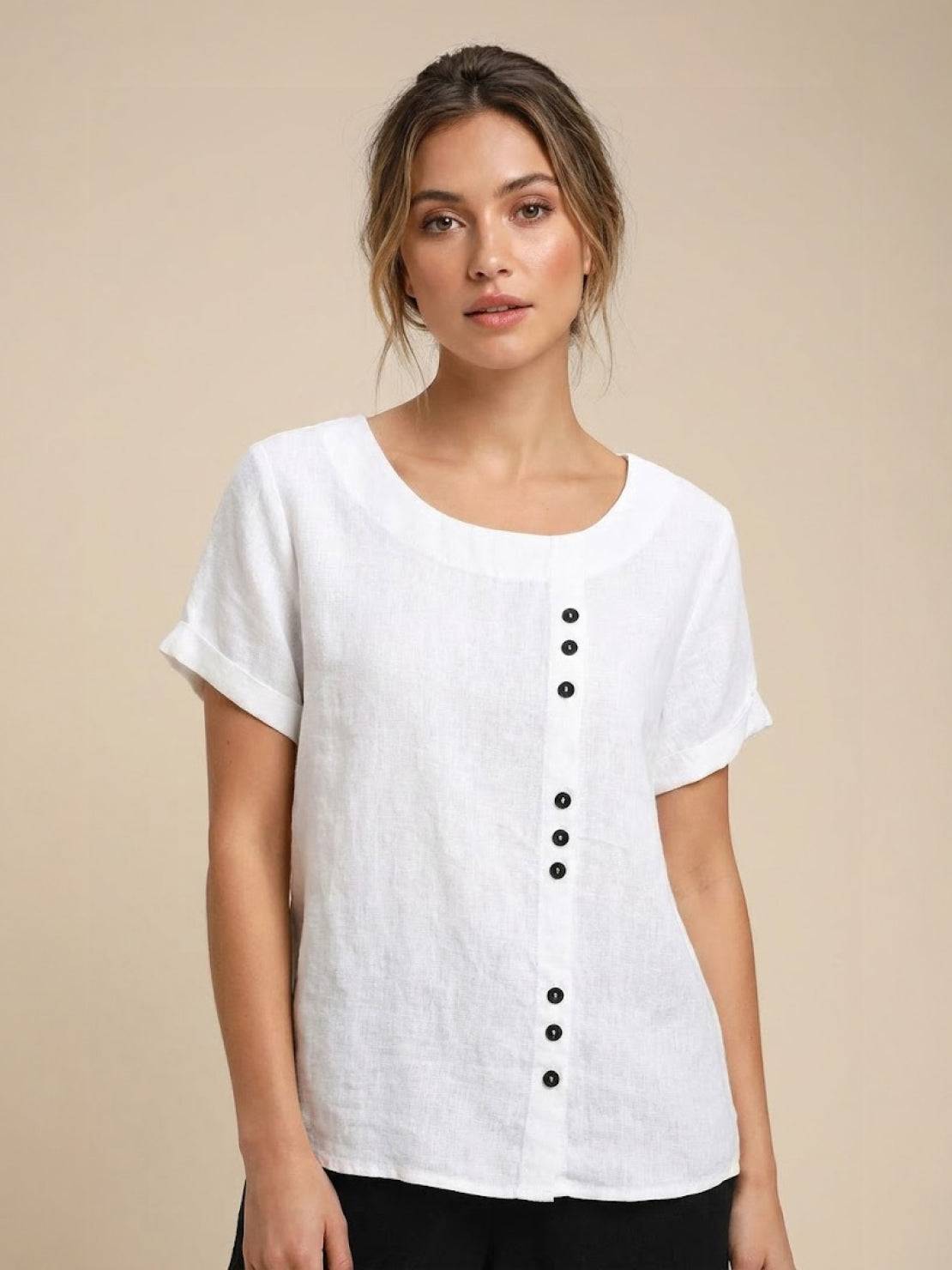 Women's Blouse | Button Detail Relaxed Fit