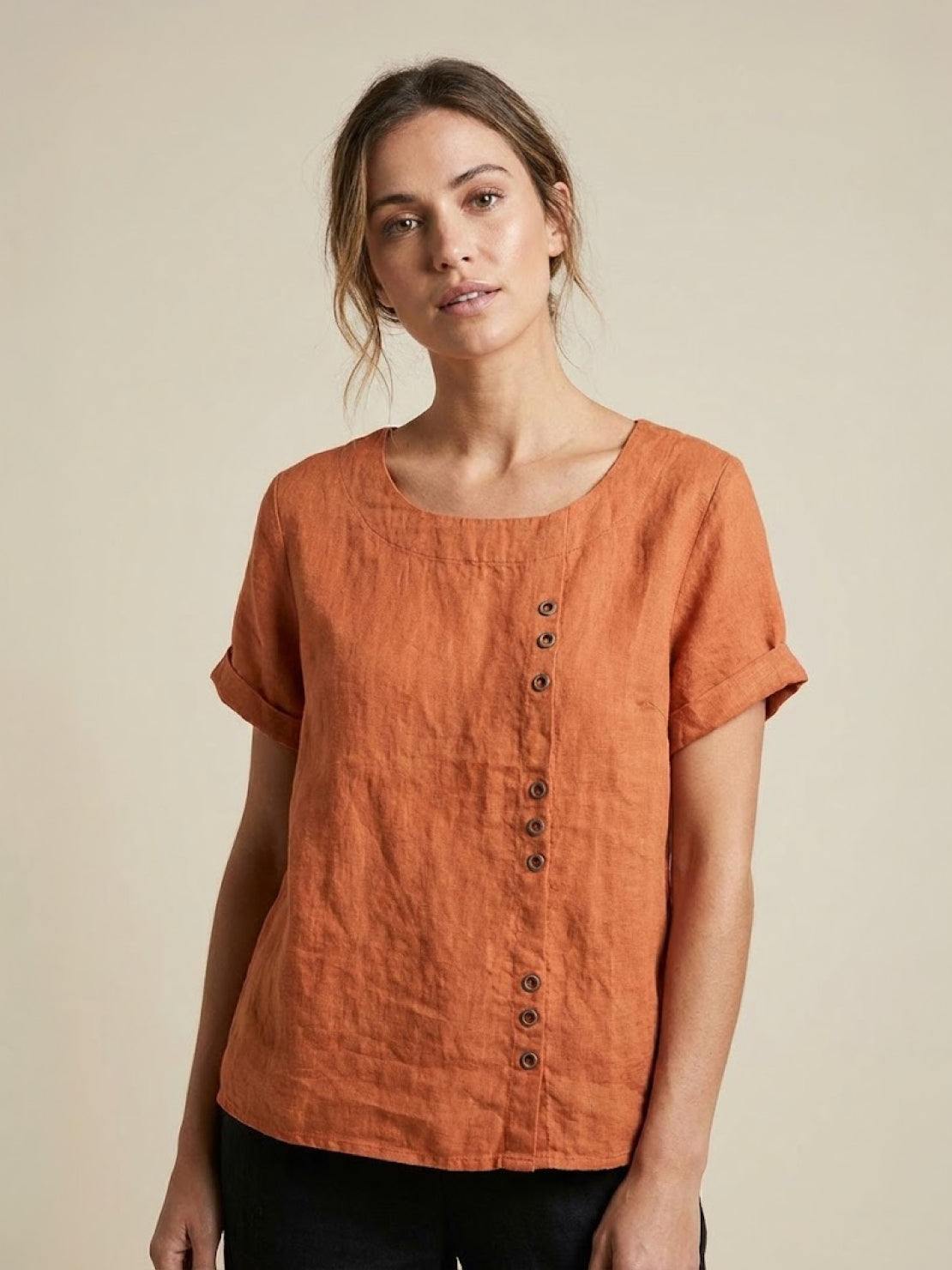 Women's Blouse | Button Detail Relaxed Fit
