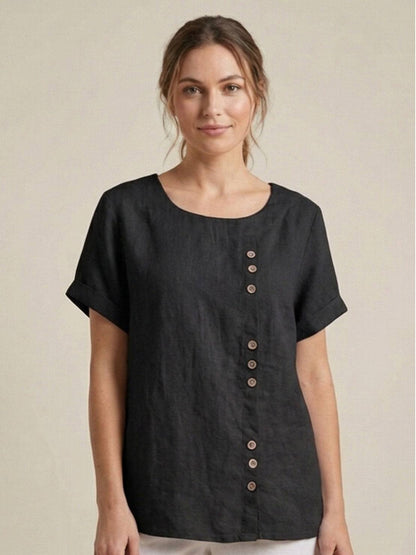 Women's Blouse | Button Detail Relaxed Fit