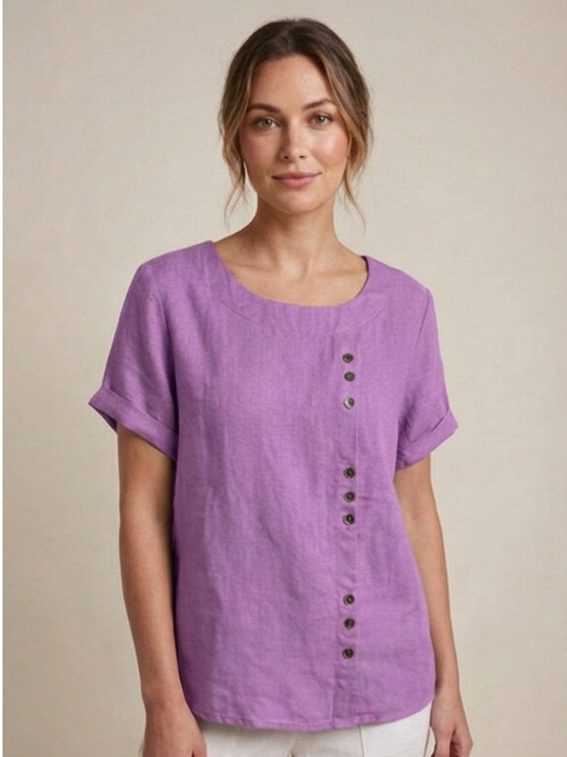 Women's Blouse | Button Detail Relaxed Fit