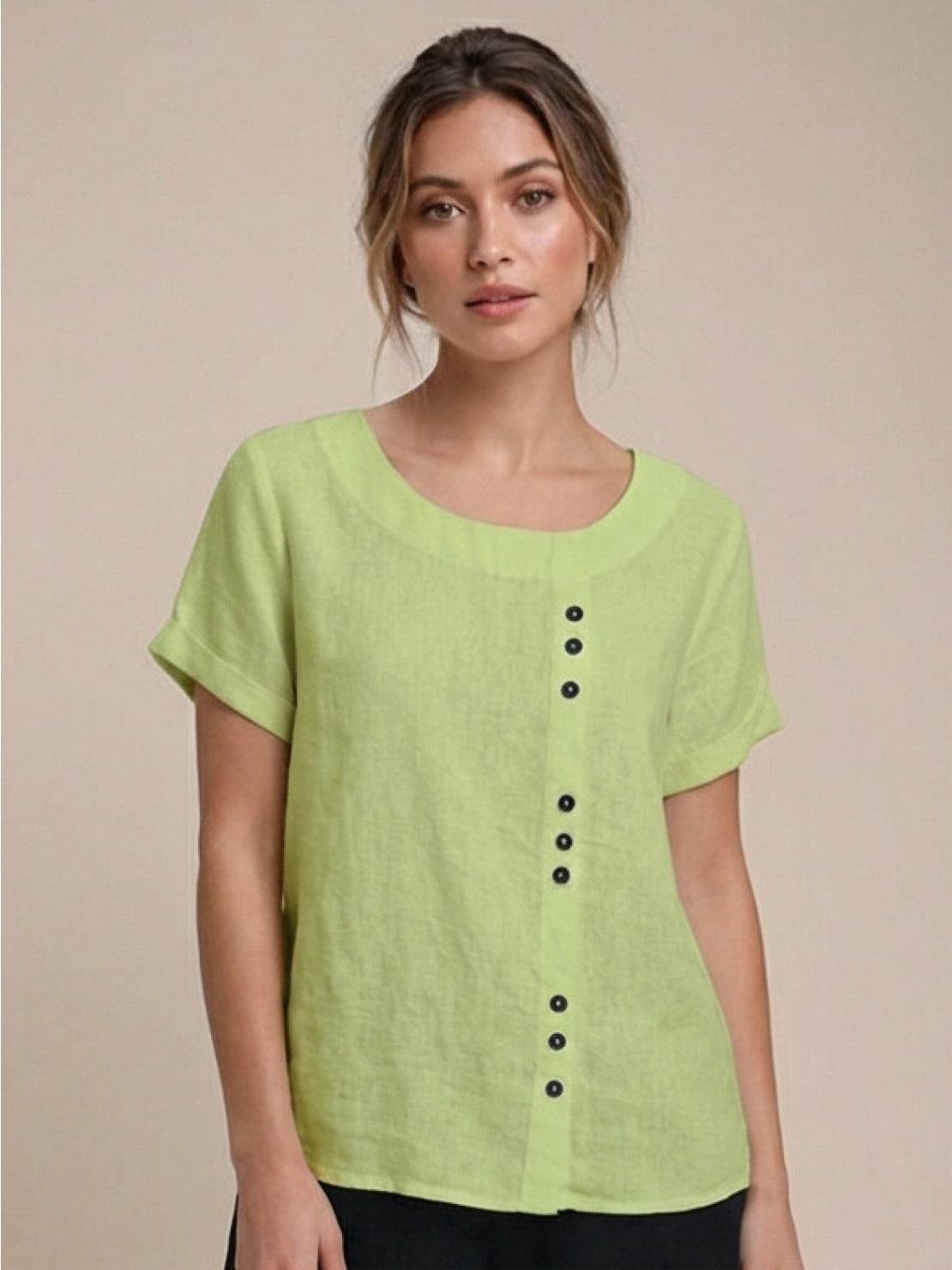Women's Blouse | Button Detail Relaxed Fit