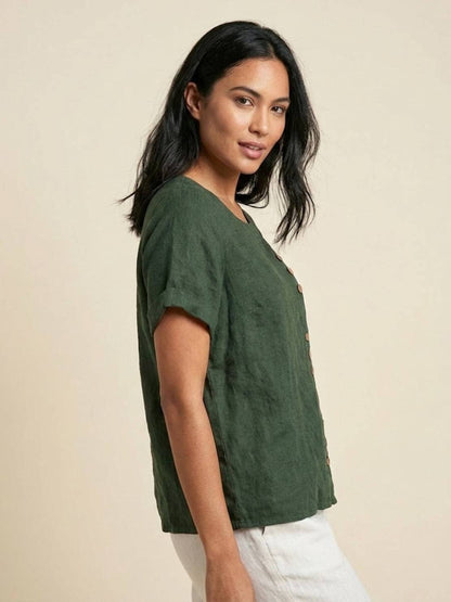 Women's Blouse | Button Detail Relaxed Fit