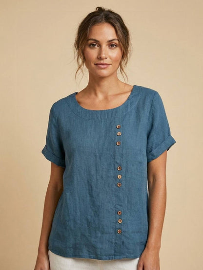 Women's Blouse | Button Detail Relaxed Fit