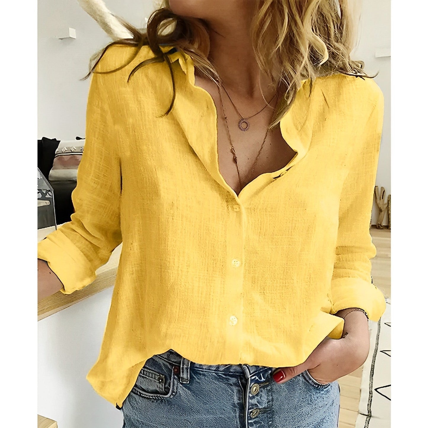 Women's Blouse | Button Down Relaxed Fit