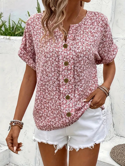 Women's Blouse | Button Front Loose Fit