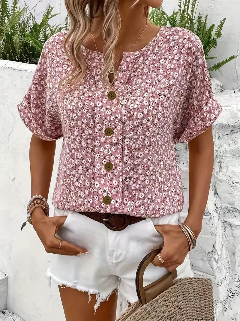 Women's Blouse | Button Front Loose Fit