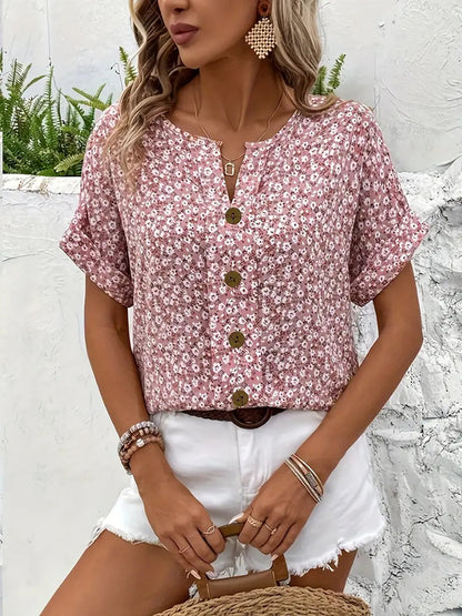 Women's Blouse | Button Front Loose Fit