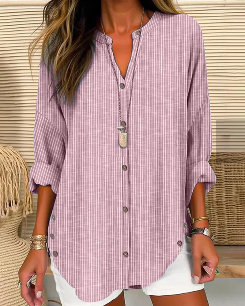 Women's Blouse | Longline Button Front