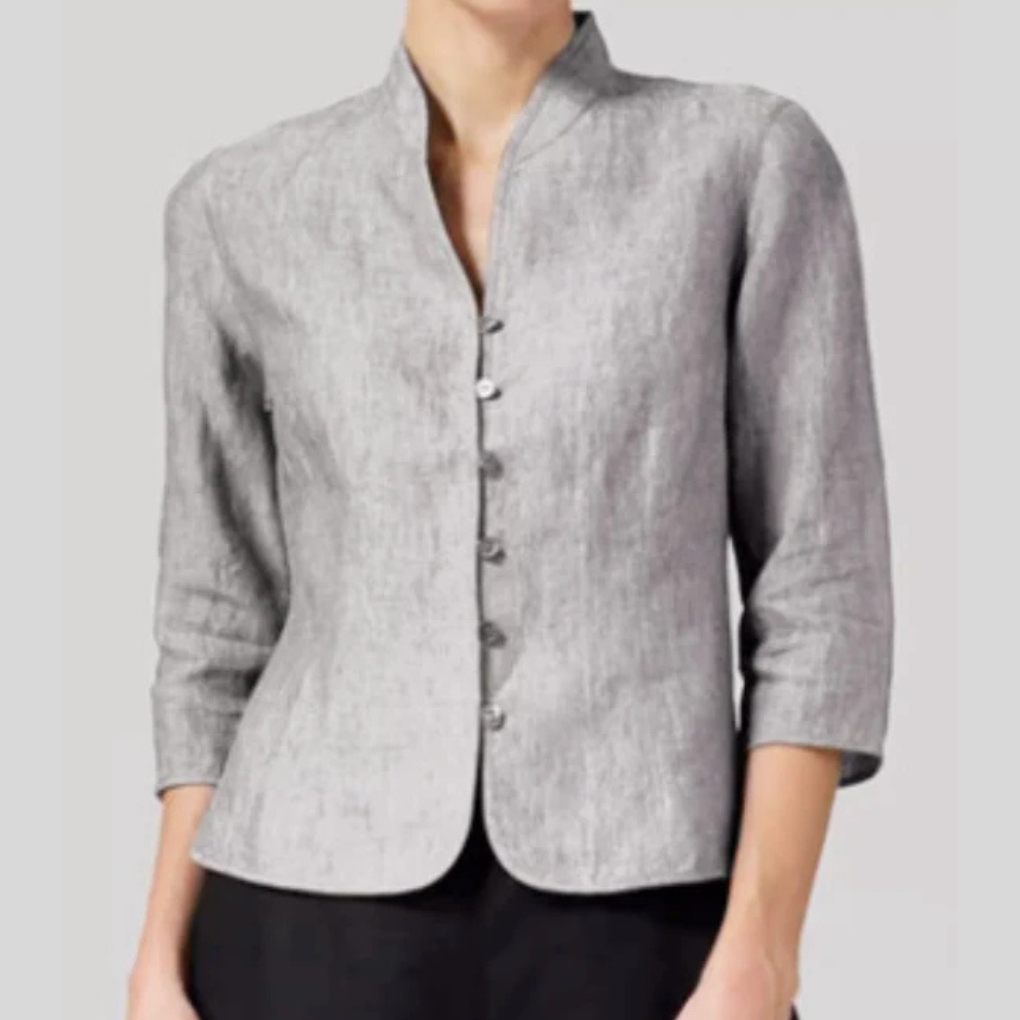 Women's Blouse | Stand Collar & Versatile Smart Casual Style