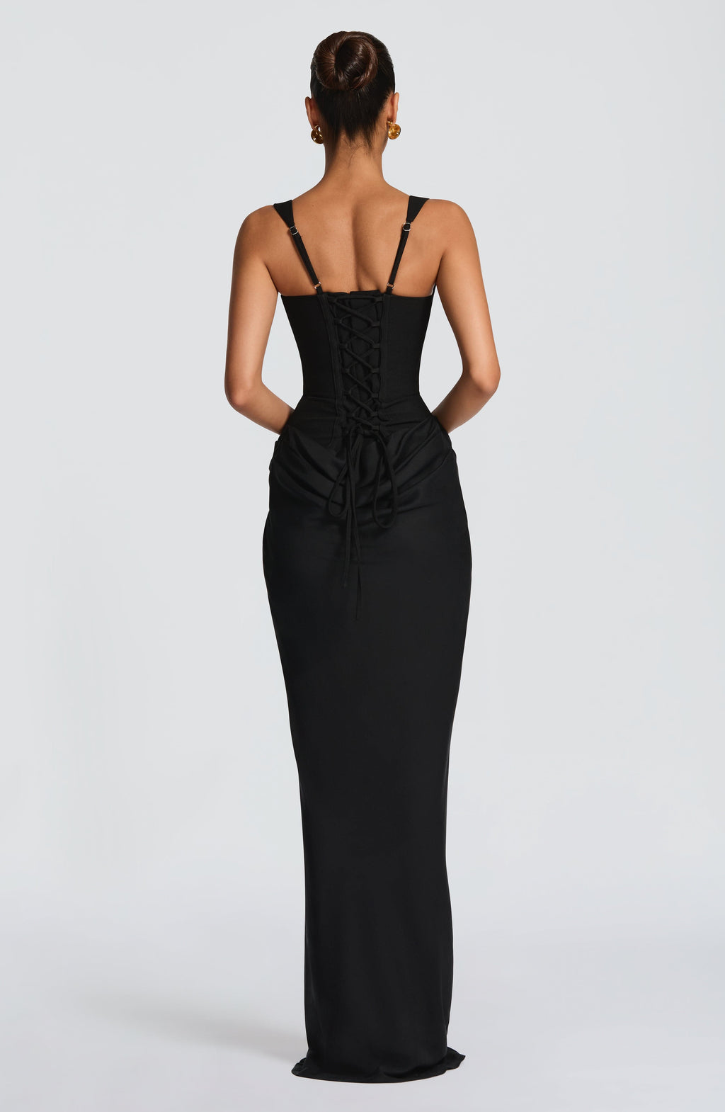 Women's Bodycon Maxi Dress | Corset Bodice & Draped Evening Silhouette