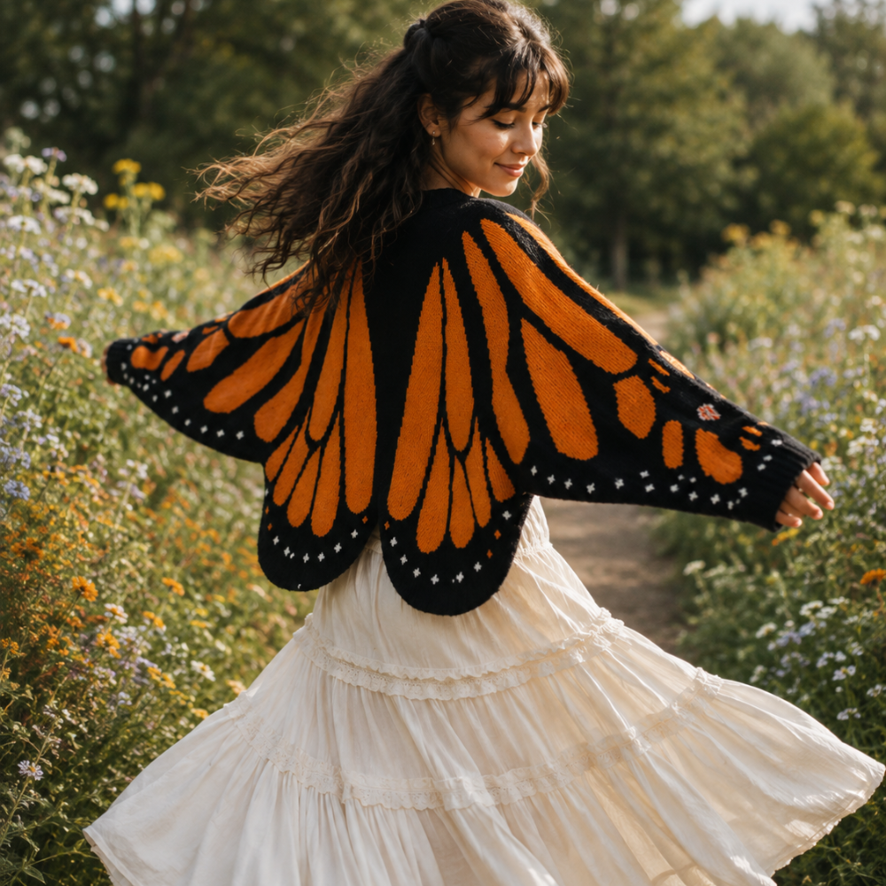 Women's Butterfly Cardigan | Statement Knit & Versatile Layering