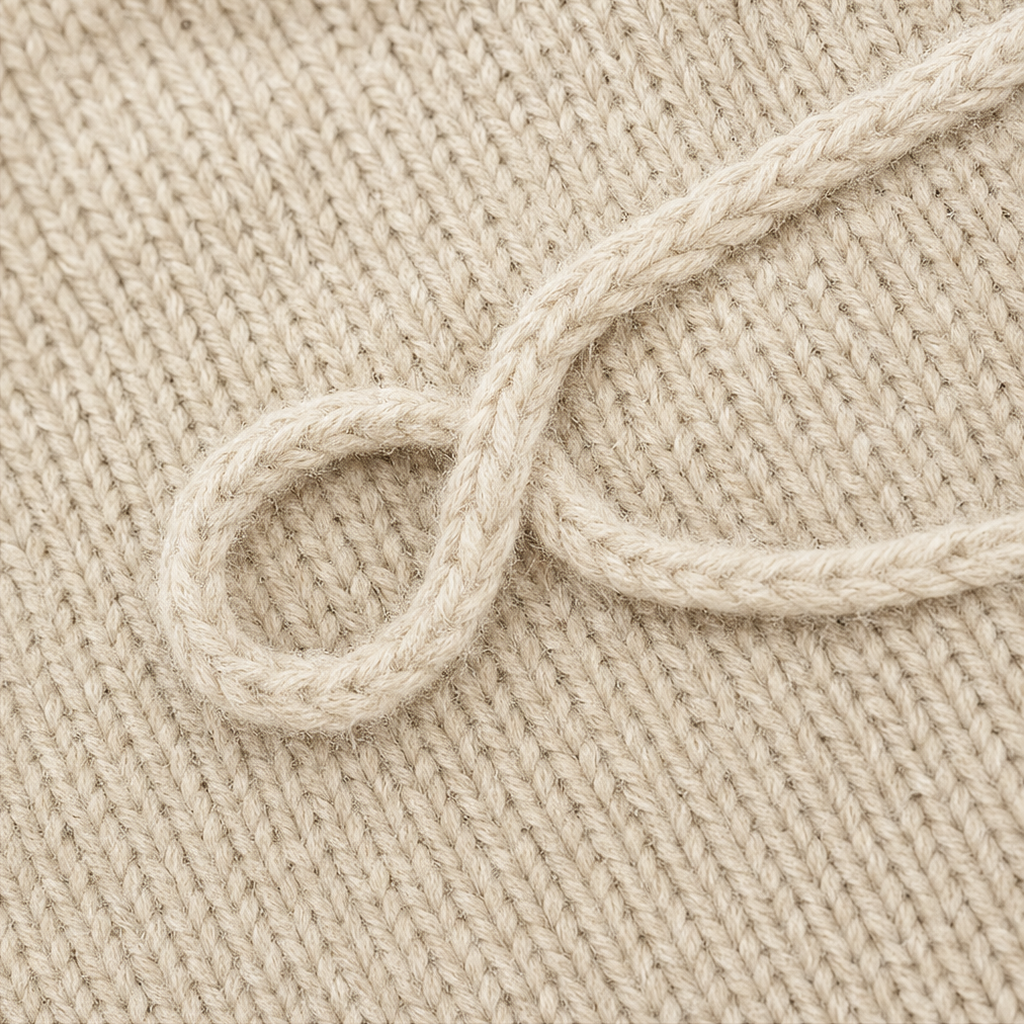 Women's Button-Front Knit Sweater | Braided Cord Detail
