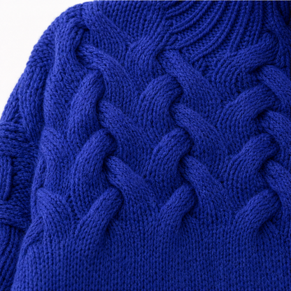Women's Cable-Knit Turtleneck Sweater | Holds Its Shape