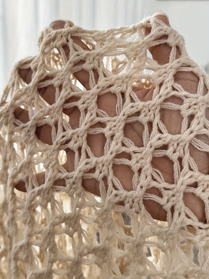 Women's Cardigan | Crochet Knit & Open Front