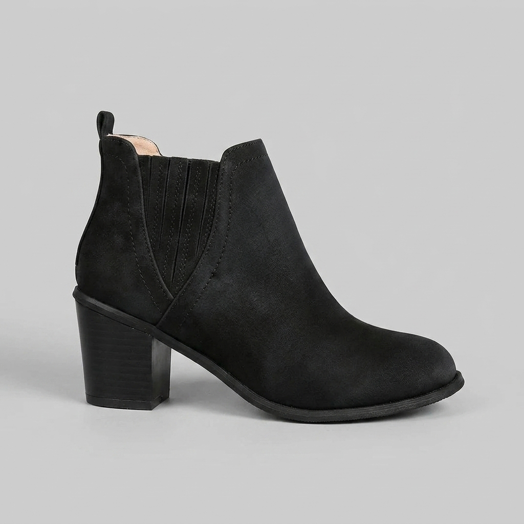 Women's Chelsea Boots Stacked Block Heel Western Style