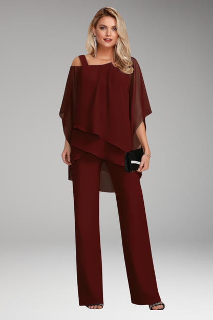 Women's Co Ord Set | Elegant Two-Piece with Wide-Leg Trousers