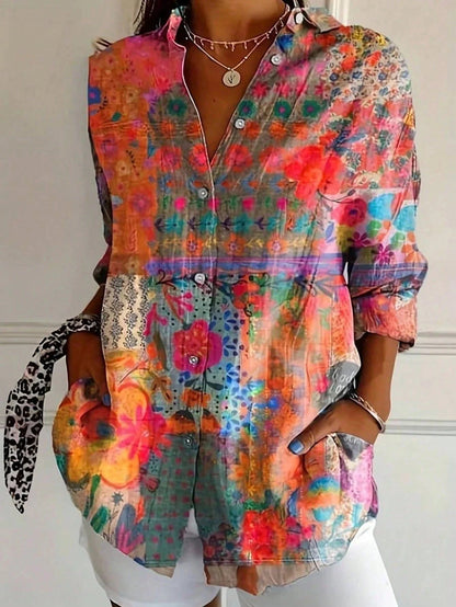 Women's Colorful Blouse | Bold Print & Effortless Everyday Style
