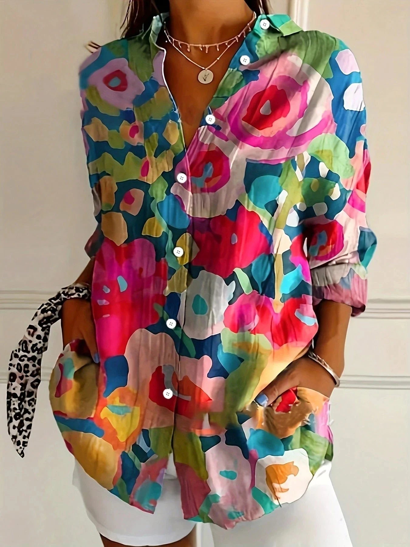 Women's Colorful Blouse | Bold Print & Effortless Everyday Style