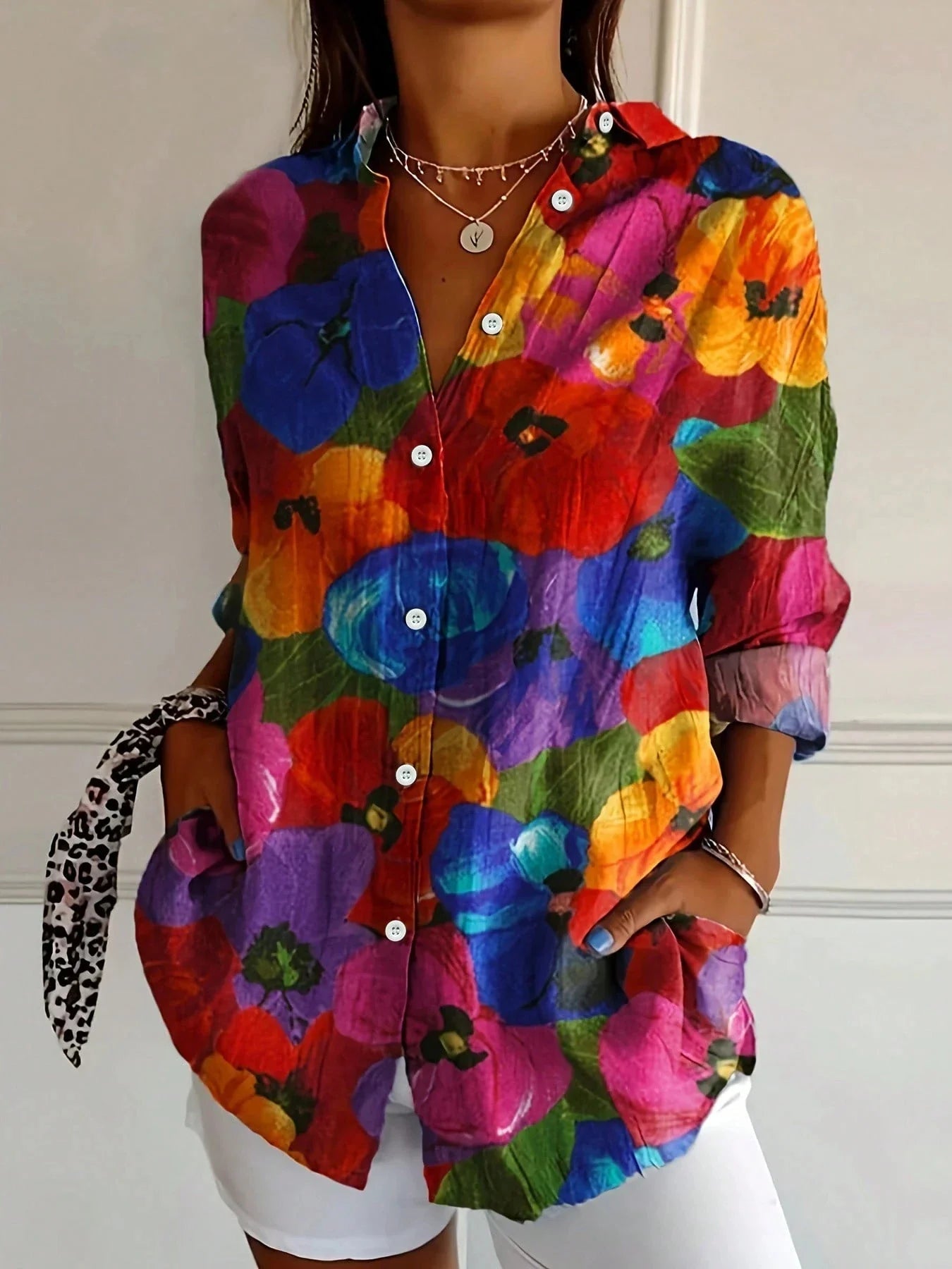 Women's Colorful Blouse | Bold Print & Effortless Everyday Style