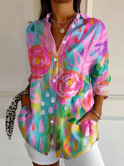 Women's Colorful Blouse | Bold Print & Effortless Everyday Style