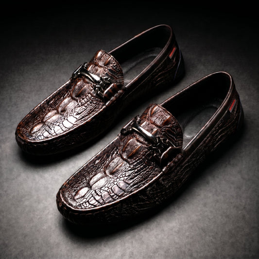 Women's Croc Loafers | Metal Bit Detail & Cushioned Comfort
