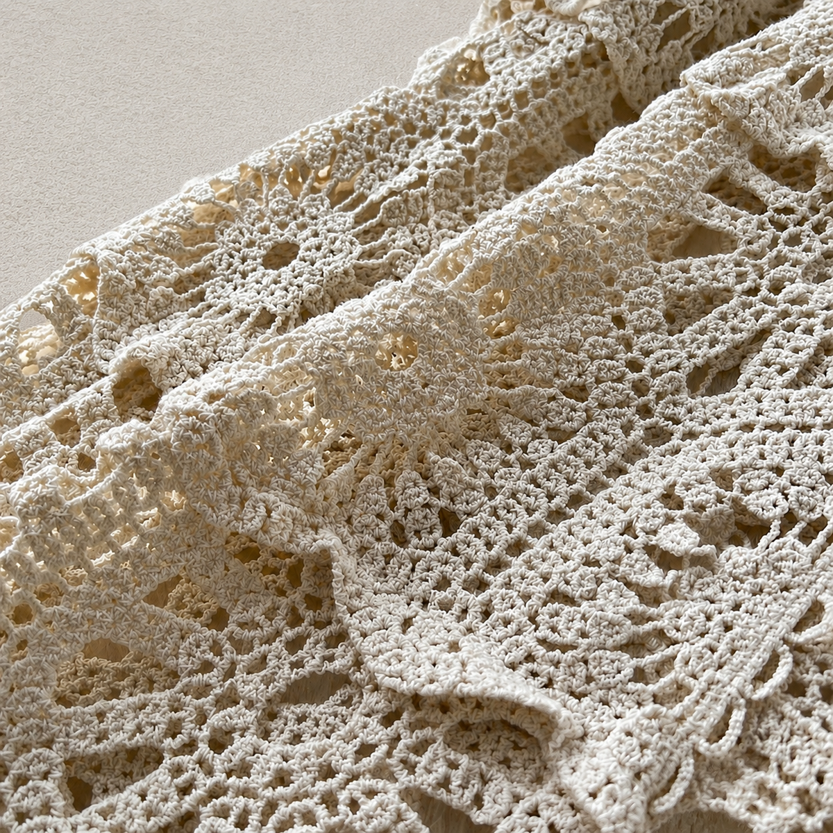 Women's Crochet Cardigan | Duster Length & Bell Sleeves