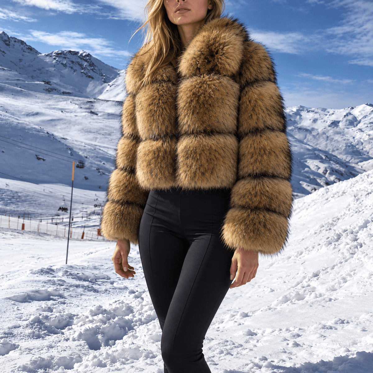 Women's Cropped Jacket | High Collar & Cosy Warmth