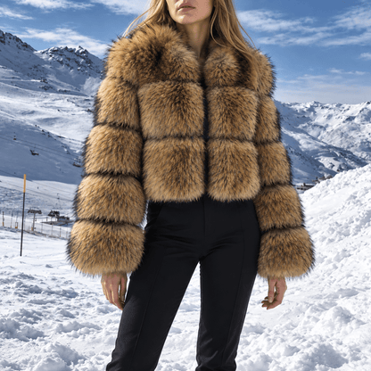 Women's Cropped Jacket | High Collar & Cosy Warmth