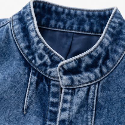 Women's Cropped Jacket | Standing Collar & Structured Fit
