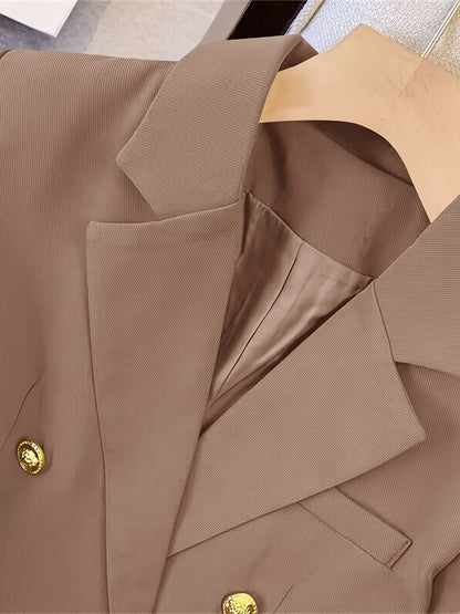 Women's Double-Breasted Blazer for All-Season Events