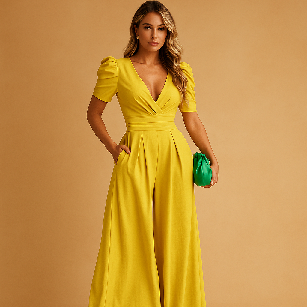 Women's Elegant Jumpsuit | Wide Leg & Tailored Waist Design