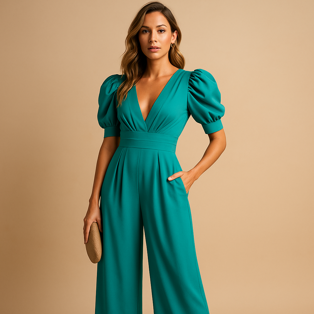 Women's Elegant Jumpsuit | Wide Leg & Tailored Waist Design