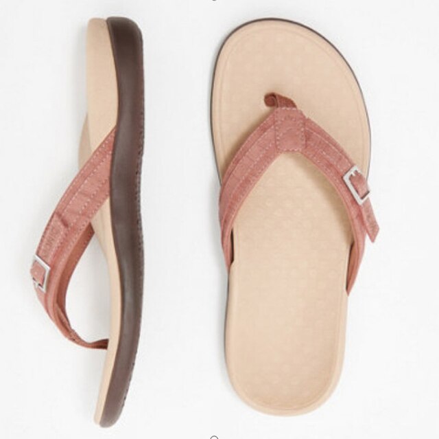 Women's Flip Flops | Orthopedic Arch Support & Buckle Strap