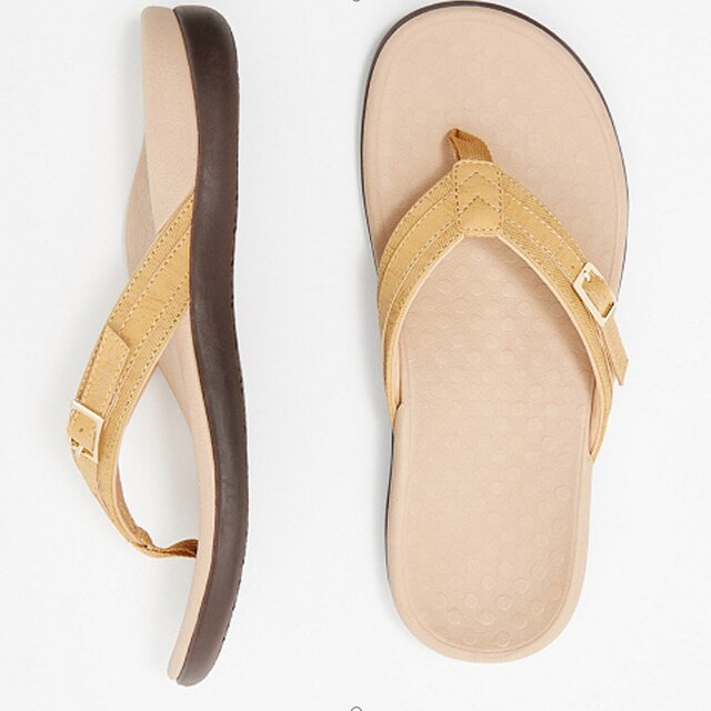 Women's Flip Flops | Orthopedic Arch Support & Buckle Strap