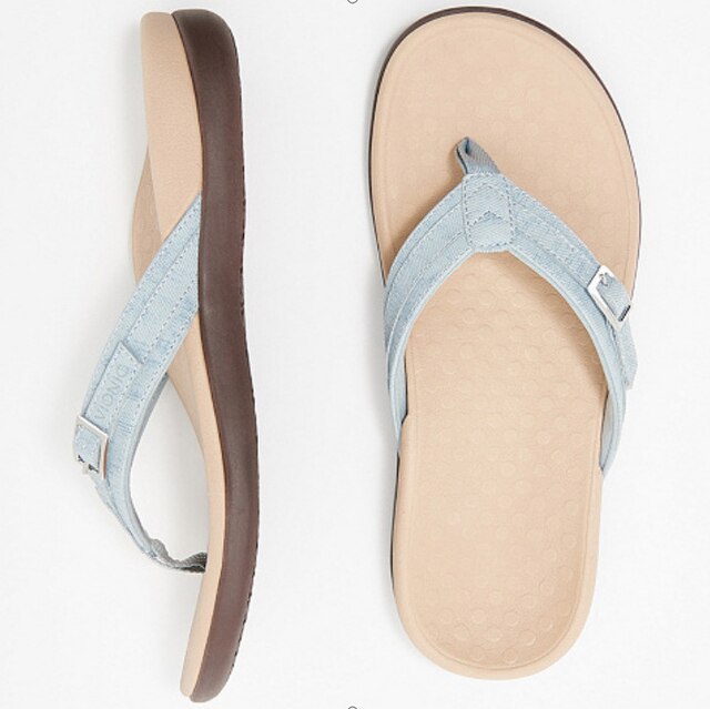 Women's Flip Flops | Orthopedic Arch Support & Buckle Strap