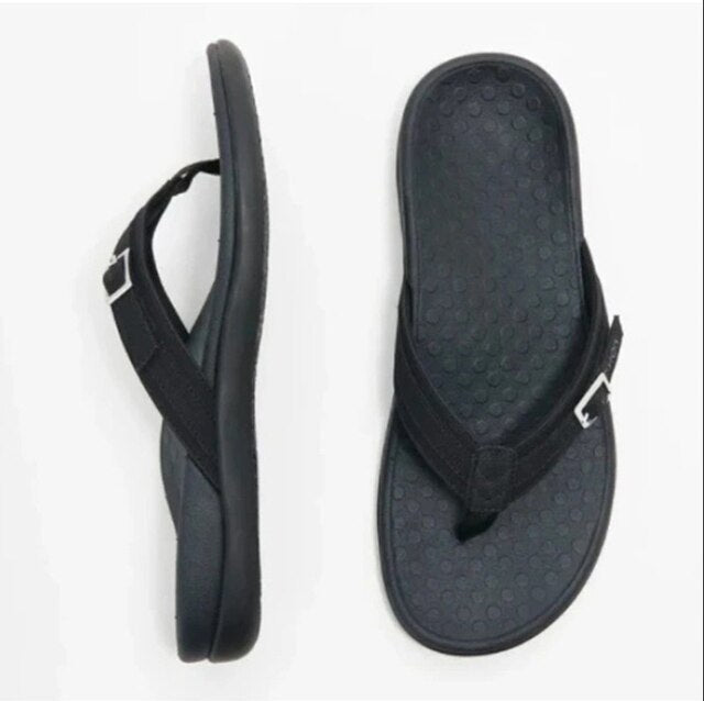 Women's Flip Flops | Orthopedic Arch Support & Buckle Strap