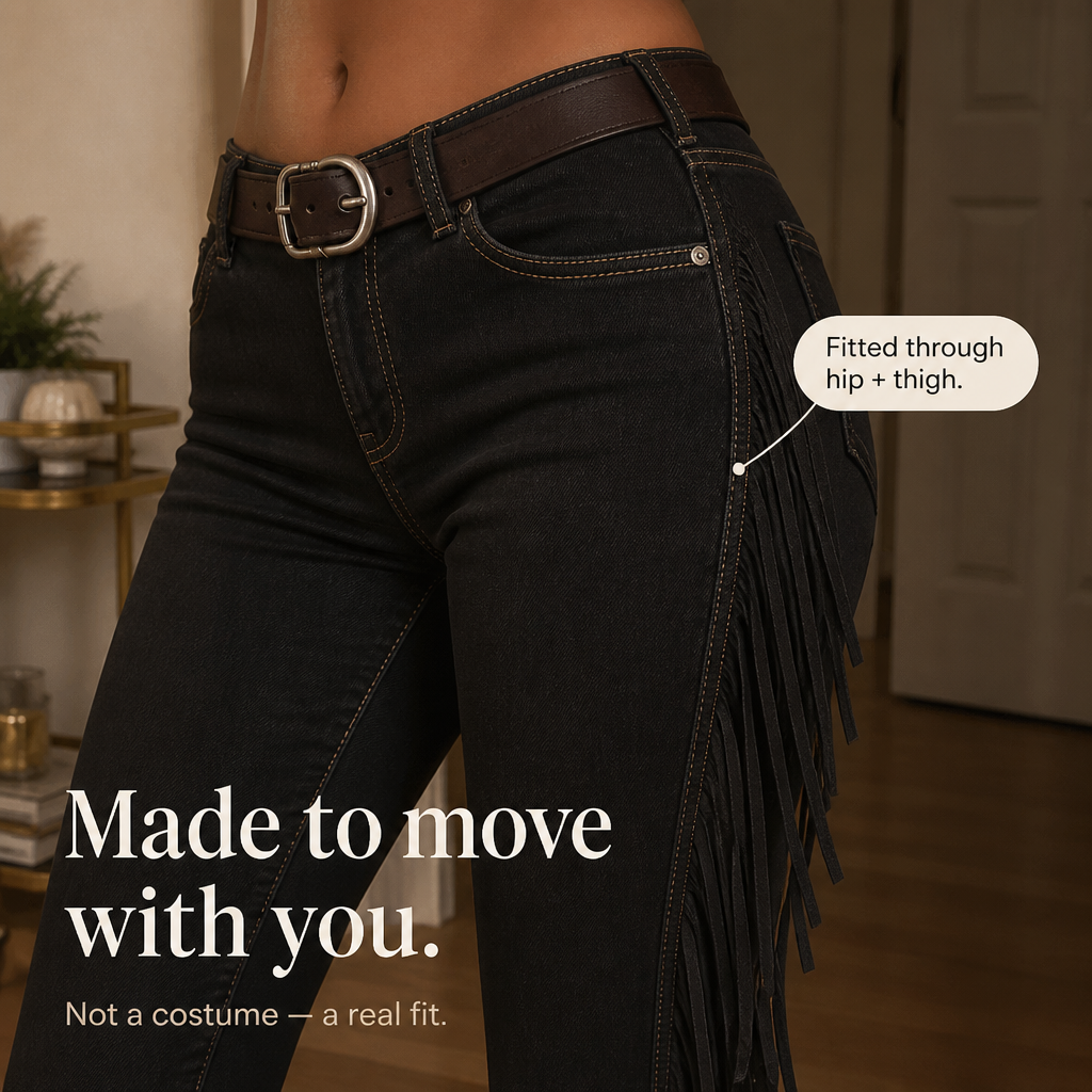 Women's Fringe Flare Jeans | Bell Bottom & Leg Lengthening