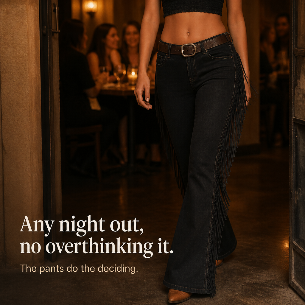 Women's Fringe Flare Jeans | Bell Bottom & Leg Lengthening
