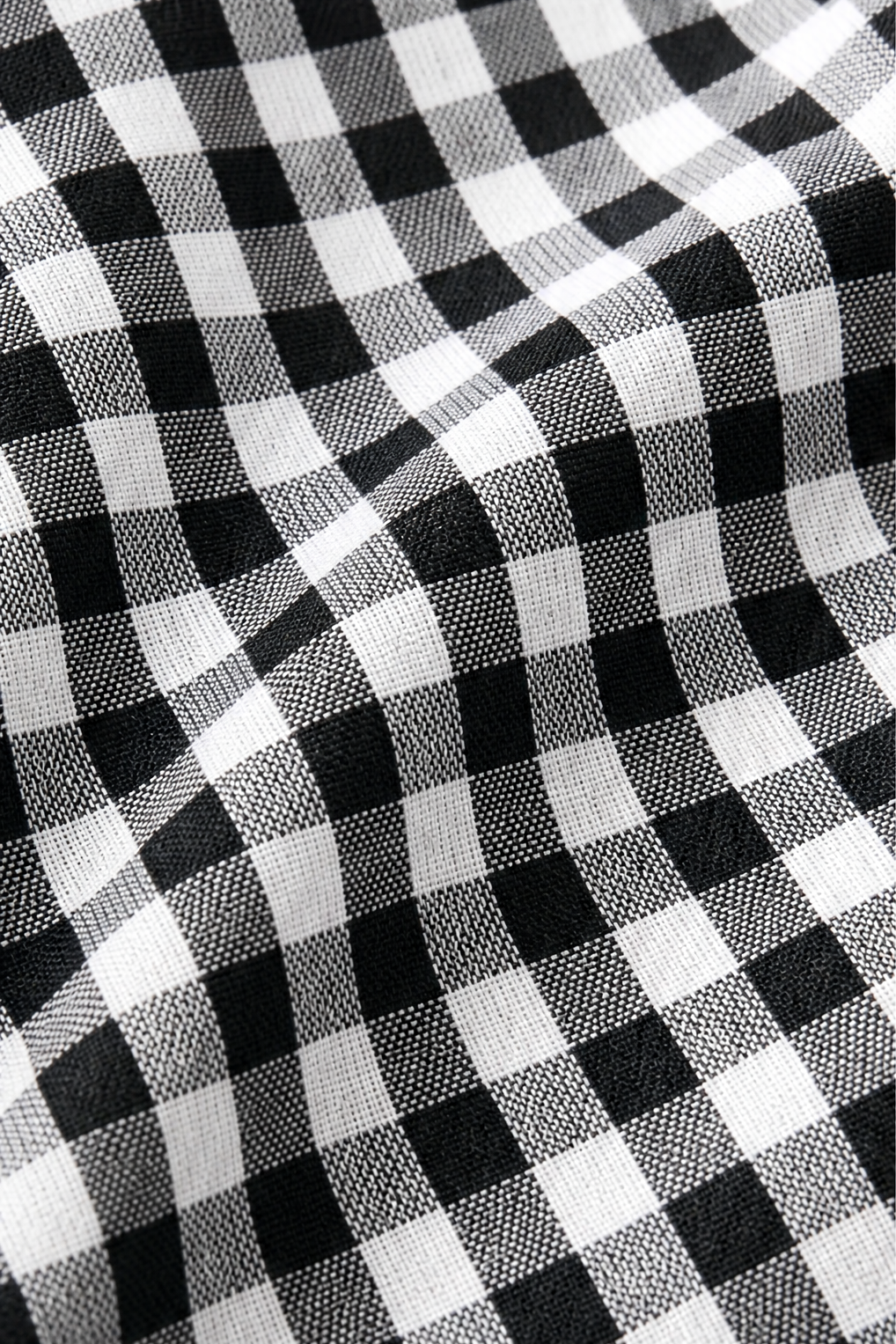 Women's Gingham Shirt | Curved Hem & Wrinkle-Resistant