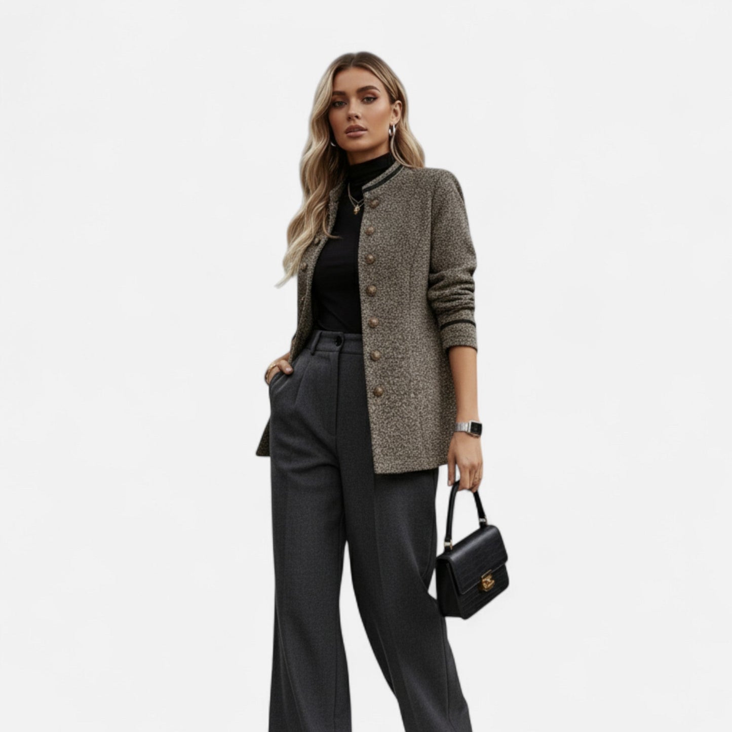 Heritage-Inspired Women's Coat for Autumn & Winter Wear