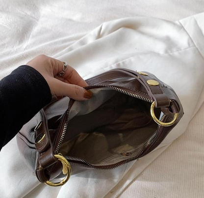 Chic Zip Top Hobo Bag with Adjustable Strap