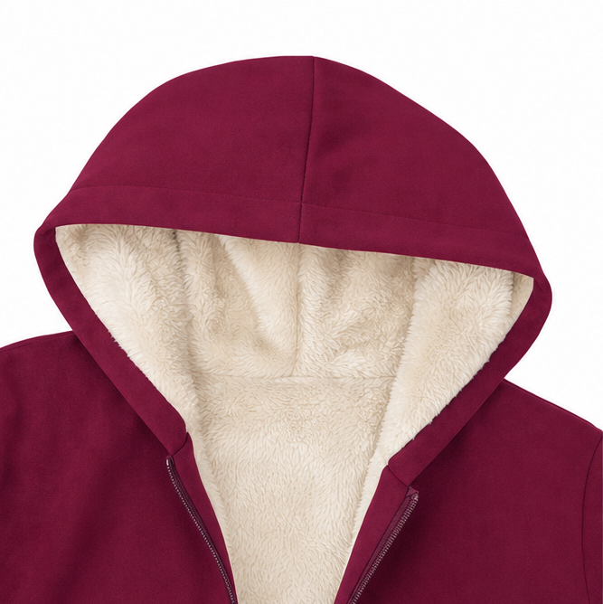Women's Hooded Jacket Lightweight Mid-Length Relaxed Fit