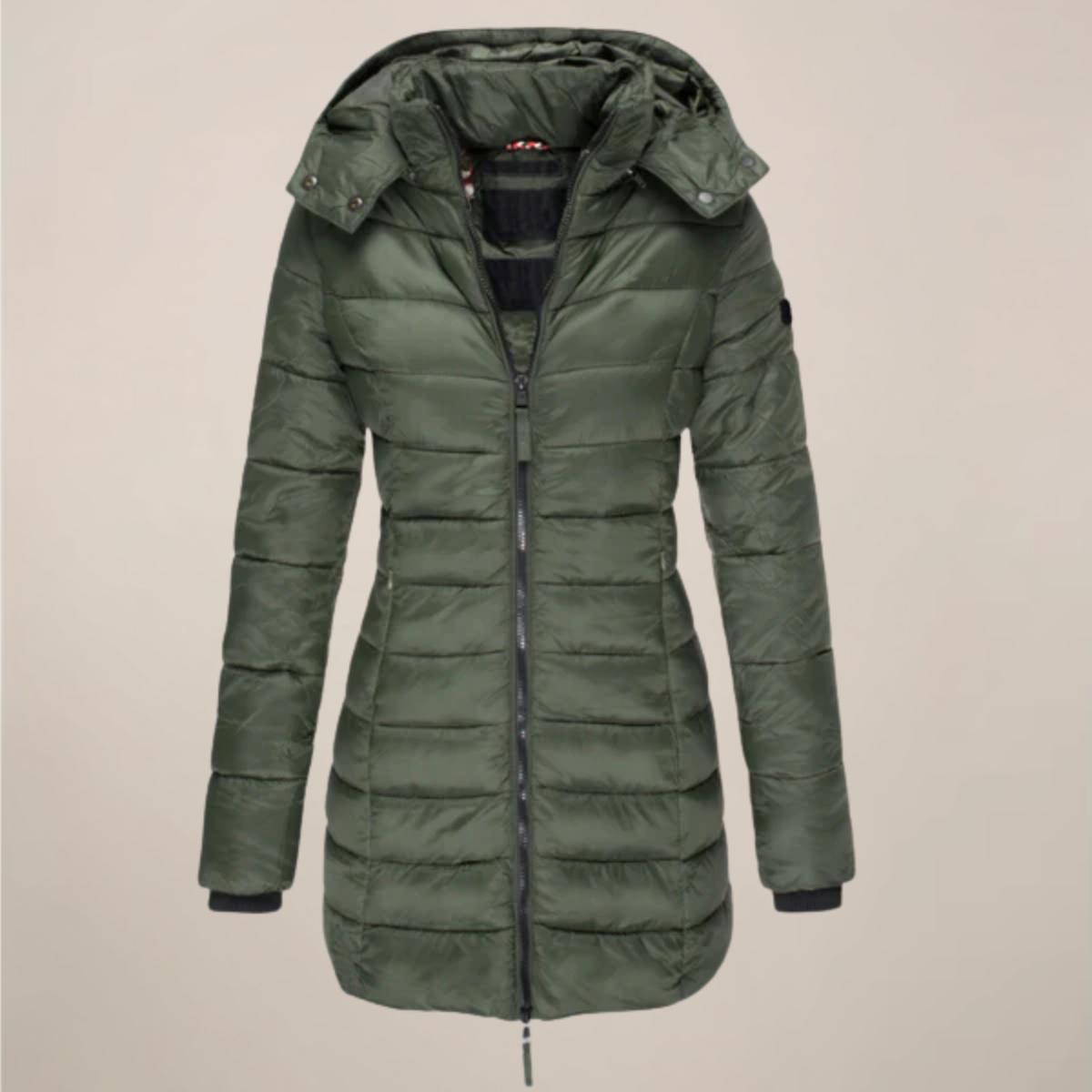 Women's Hooded Long Puffer Jacket for Winter Adventures