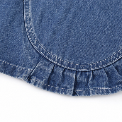 Women's Jacket | Open Front & Ruffle Trim