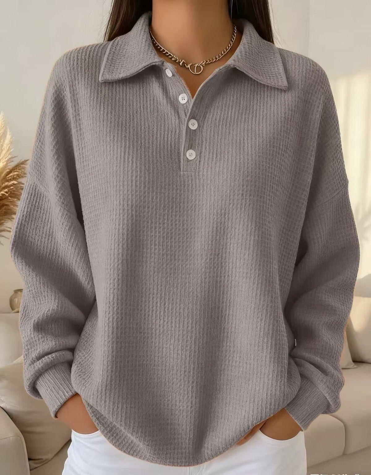 Women's Jumper | Stretch Comfort & Classic Collar