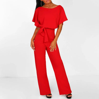 Women's Jumpsuit | Adjustable Waist Tie