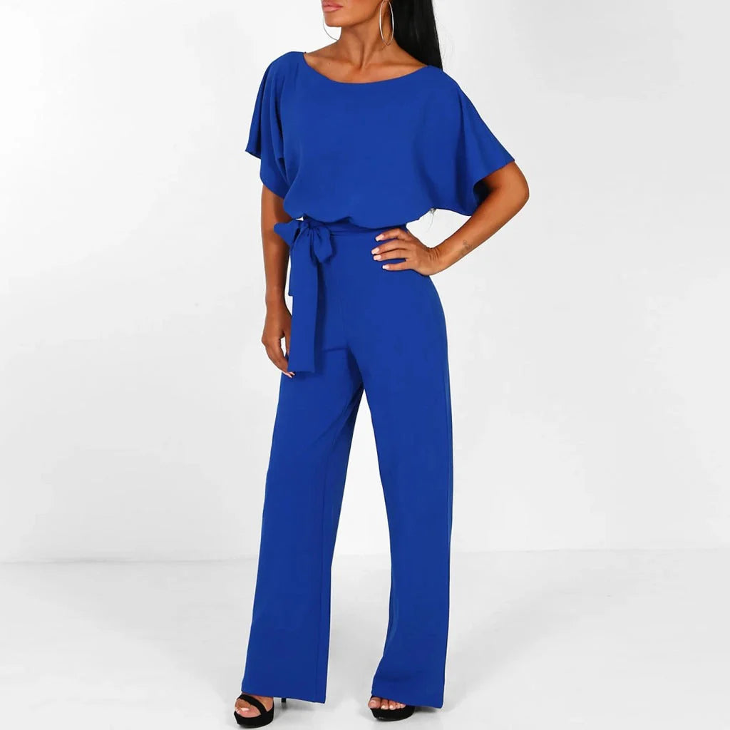 Women's Jumpsuit | Adjustable Waist Tie
