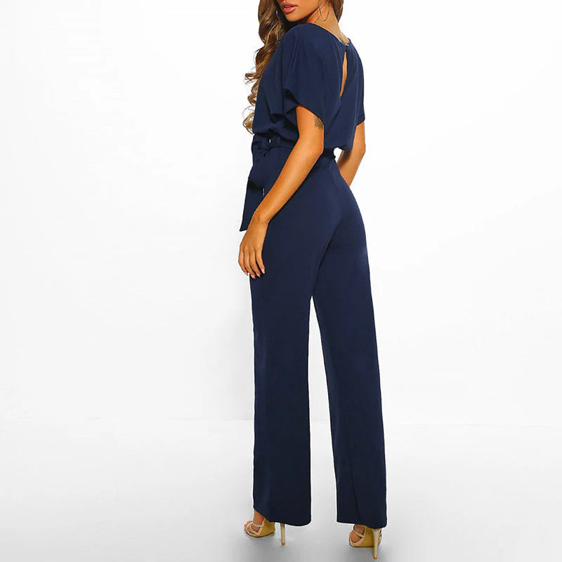 Women's Jumpsuit | Adjustable Waist Tie